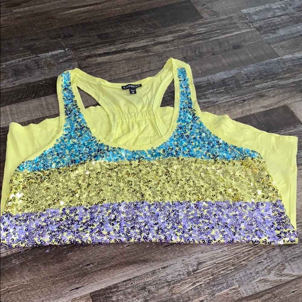 Express Sequin Tank Top